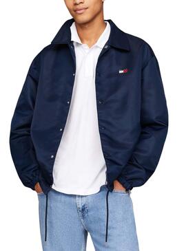 Jaqueta Tommy Jeans Coach Marinho para Homem.