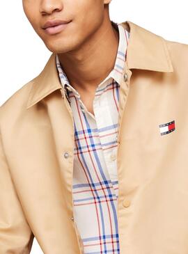 Jaqueta Tommy Jeans Coach Bege para Homem