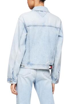 Casaco Tommy Jeans Mom Azul para Mulher