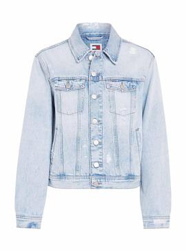 Casaco Tommy Jeans Mom Azul para Mulher