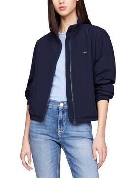 Jaqueta Tommy Jeans Essential Marinho para Mulher.