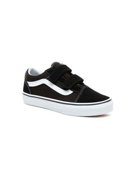 Sapatilhas Vans Old Skool Black Velcro Menina e Me
