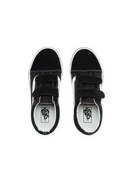 Sapatilhas Vans Old Skool Black Velcro Menina e Me