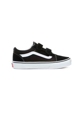 Sapatilhas Vans Old Skool Black Velcro Menina e Me