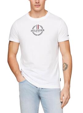 Camiseta Tommy Hilfiger Global Branca para Homem