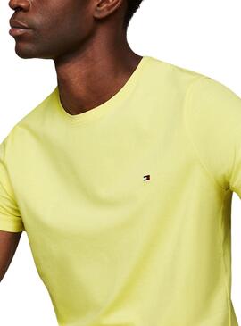 Camiseta Tommy Hilfiger Stretch Amarela Masculina