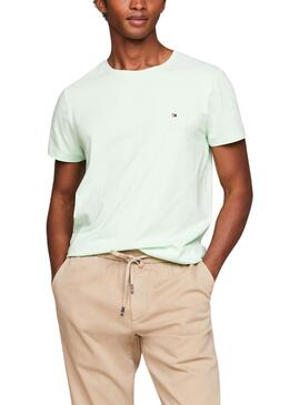 Camiseta Tommy Hilfiger Stretch Verde para Homem.