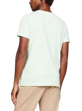 Camiseta Tommy Hilfiger Stretch Verde para Homem.