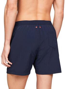 Fato de banho Tommy Jeans Side Tape Azul Marinho para Homem.