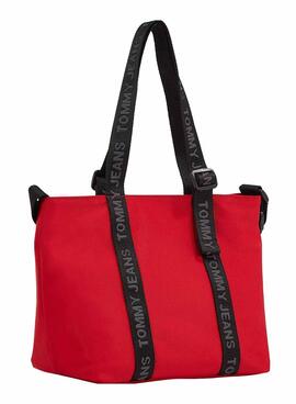 Bolsa Tommy Jeans Mini Tote Essential Vermelha Mulher