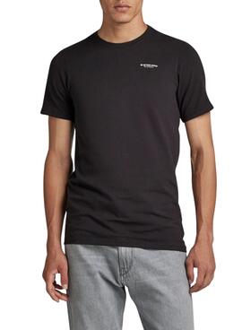 Camiseta G-Star Slim Base Preta Para Homens