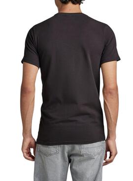 Camiseta G-Star Slim Base Preta Para Homens