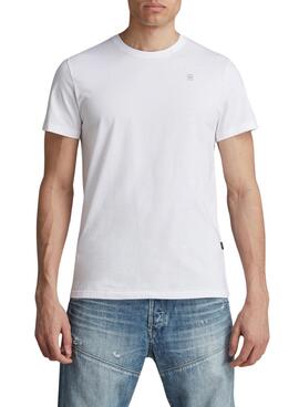 Camiseta G-Star Base Branca para Homem.