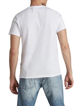 Camiseta G-Star Base Branca para Homem.