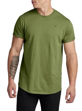 Camiseta G-Star Lash Verde Para Homem.