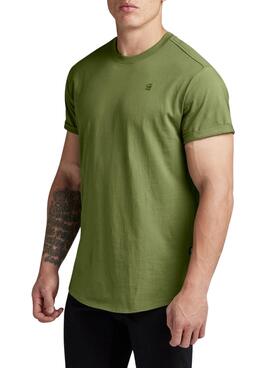 Camiseta G-Star Lash Verde Para Homem.