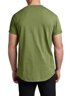 Camiseta G-Star Lash Verde Para Homem.