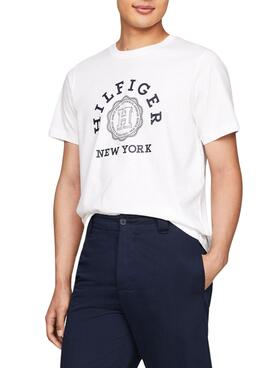 Camiseta Tommy Hilfiger Coin Branca para Homem