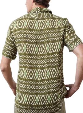 Camisa Altonadock Étnica Verde Para Homem