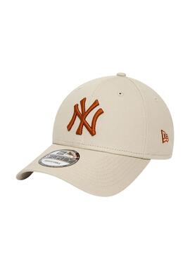 Boné New Era New York Yankees League 9FORTY Bege