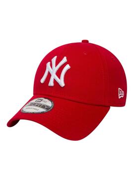 Boné New Era New York Yankees Essential vermelho.