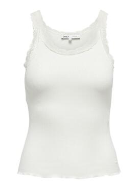Camiseta Only Sharai Branca para Mulher.