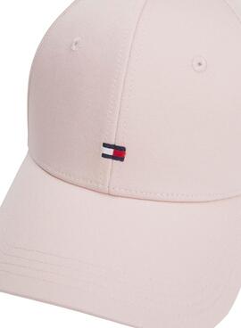 Boné Tommy Hilfiger Essential Flag Bege.