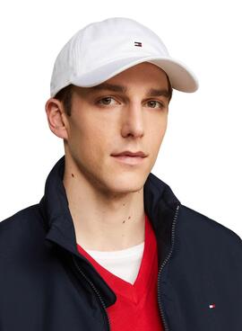 Boné Tommy Hilfiger Flag Soft Branco