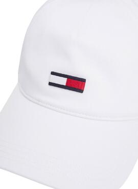 Boné Tommy Jeans Elongated Flag Branco