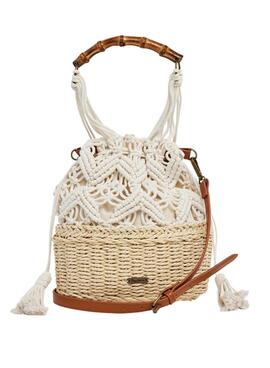 Bolsa Pepe Jeans Sienya Soleil Beige para Mulher.