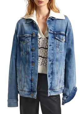 Jaqueta Jeans Pepe Jeans Boyfriend para Mulher