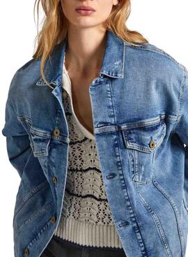 Jaqueta Jeans Pepe Jeans Boyfriend para Mulher