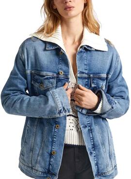 Jaqueta Jeans Pepe Jeans Boyfriend para Mulher