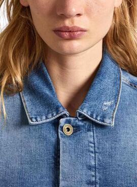 Jaqueta Jeans Pepe Jeans Boyfriend para Mulher