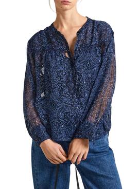 Blusa Pepe Jeans Clementine Marina para Mulher