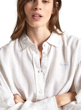 Camisa Pepe Jeans Philly Branca para Mulher