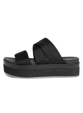 Sandálias Calvin Klein Jeans plataforma preto mulher.