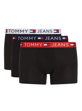 Pacote 3 Cuecas Tommy Jeans Essential Preto