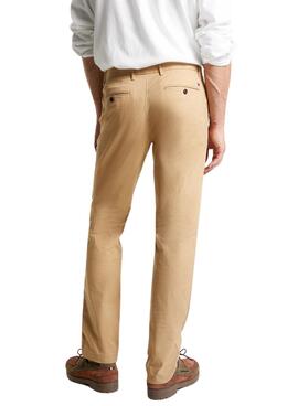 Calça Tommy Hilfiger Chino Denton 1985 Tostrado