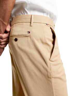 Calça Tommy Hilfiger Chino Denton 1985 Tostrado