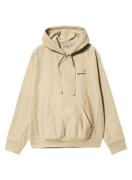 Moletom Carhartt American Script Hood Bege