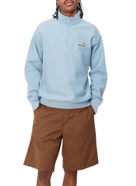 Moletom com zíper Carhartt Half Zip Azul para Homem
