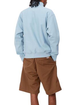 Moletom com zíper Carhartt Half Zip Azul para Homem