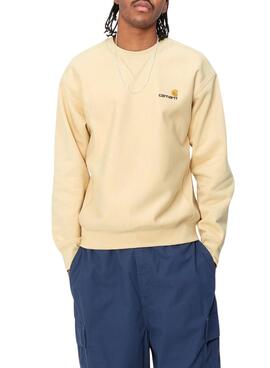 Moletom Carhartt American Script Amarelo