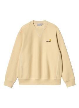 Moletom Carhartt American Script Amarelo