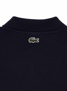 Camisa Lacoste Unissex Piqué Estampada 3D Branca