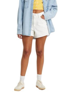 Shorts Levis 80S Branco para Mulher