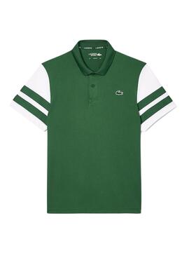 Polo Lacoste Tênis Ultra-Dry Colorblock Verde