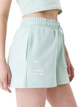 Shorts New Era LA Dodgers MLB Verde Para Mulher