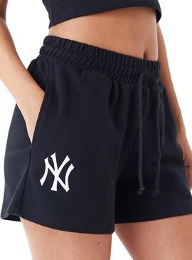 Shorts New Era New York Yankees MLB Preto Mulher